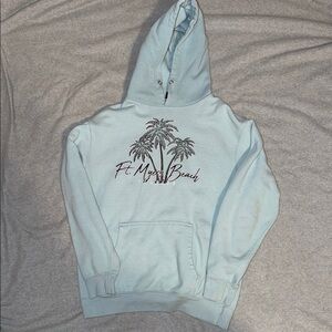 Ft. Myers Beach Hoodie - Light Blue, L